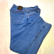 Wrangler Texas Men's Straight Regular Fit Blue Light Wash Cotton Denim Jeans