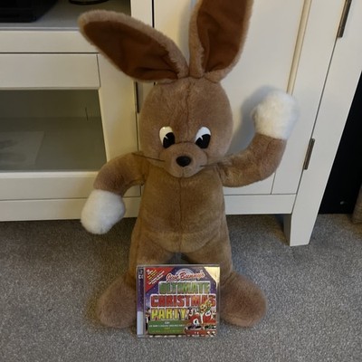 Seltene Jive Bunny Metro Stofftiere Vintage Plüsch 20 Zoll Mixmaster Weihnachts-CD inkl. 