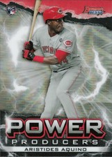 2020 Bowman's Best Power Producers #PP-AA Aristides Aquino Cincinnati Reds