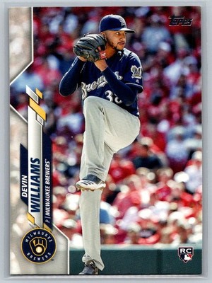 2020 Topps Update #U-113 Devin Williams Rookie Milwaukee Brewers H47