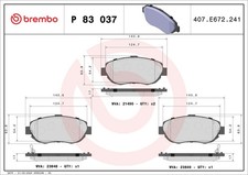 2x ✅Fits BREMBO P 83 037 HAM PADS. FRONT LEXUS GS300 92-  ⭐UK Seller⭐