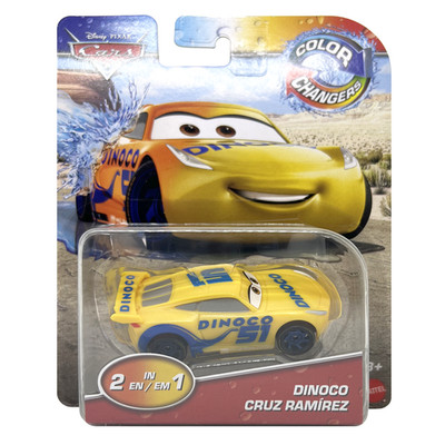Disney Pixar Cars Color Changers 2 in 1 Toys 1:55 Scale - Dinoco Cruz Ramirez