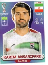 2022 Panini World Cup Stickers #IRN17 Karim Ansarifard - SCR