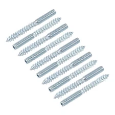 Double Ended Screws (M6 Thread 60mm Long) 20pcs, Hanger Bolts Self-Tapping