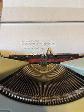 Vintage Hermes Rocket Portable Typewriter Original Working Switzerland thumbnail