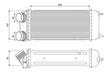VALEO Ladeluftkühler  für PEUGEOT