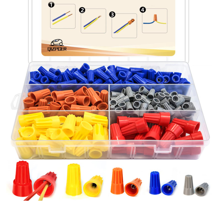 330 Pcs Wire Connectors Nuts Kit - Electrical Twist Wiring Screw Caps Assortment