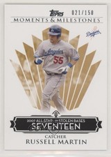 2008 Moments & Milestones Russell Martin (2007 All-Star 21 Stolen Bases) 0t5