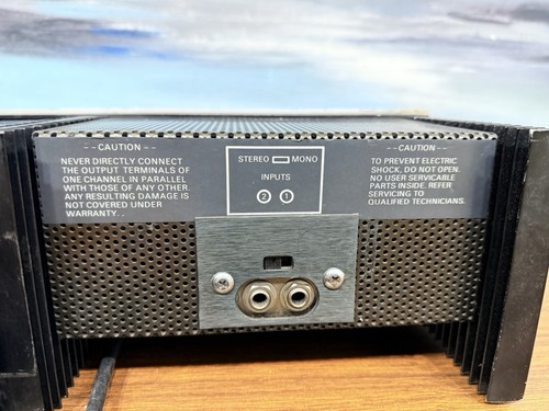 Crown D150A 150-Watt Stereo Power Amplifier SOUNDS W/ DISTORTION, NEEDS RECAPPED - Picture 21 of 22