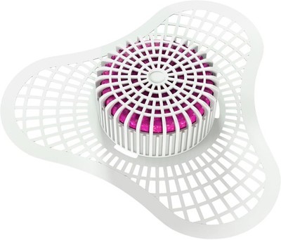 Urinal Screen Deodorizer (12 Pack) with Urinal Cakes Tropical Scent, Anti-Splash