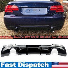 Glossy Black Rear Bumper Diffuser Lip For Bmw E92 E93 328i 335i M Sport 2006-13