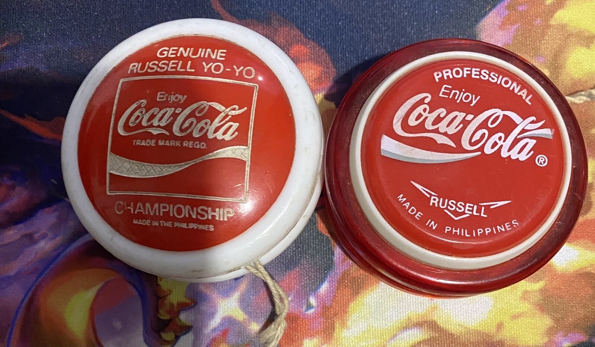 RARE VINTAGE RUSSELL RED COCA-COLA YO-YOS MADE IN