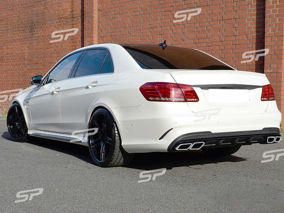 Rear Diffuser Silver Tips For Mercedes W212 E200 E250 E350 E63 AMG ...