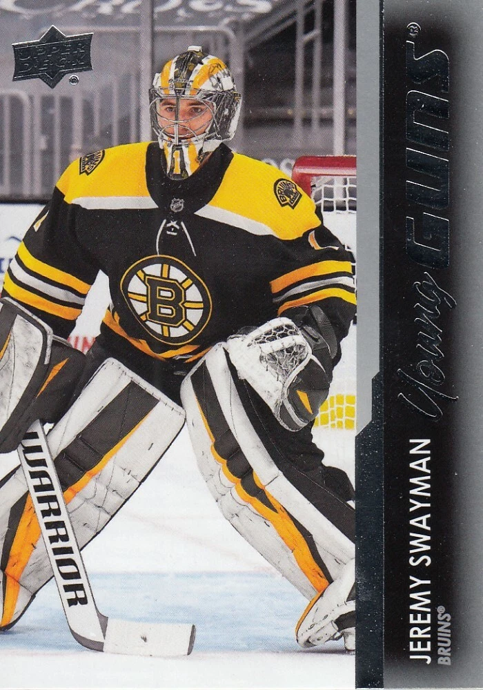 2021-22  Jeremy Swayman Young Guns Upper Deck Series 1 Rookie Card #226