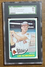 1965 Topps Lou Klimchock #542 SGC 8 NM-MT