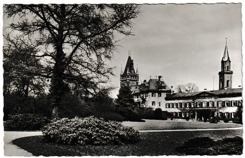 Ansichtskarte Weinheim an der Bergstrasse - Im Schlosspark - schwarz/weiß