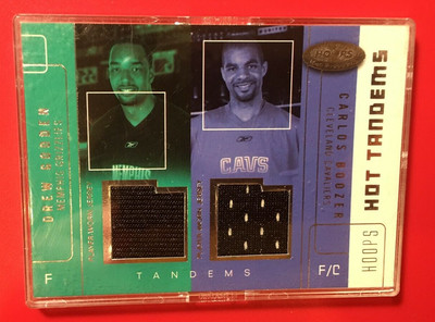 CARLOS BOOZER ROOKIE 2002-03 FLEER HOT TANDEMS COMBO JERSEY #22/100 RARE DUKE