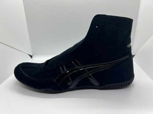 Zapatos de Boxeo Lucha Asics Negro Línea Negra Negro 1083A001 Nuevos EX-EO TWR900 - Imagen 10 de 20