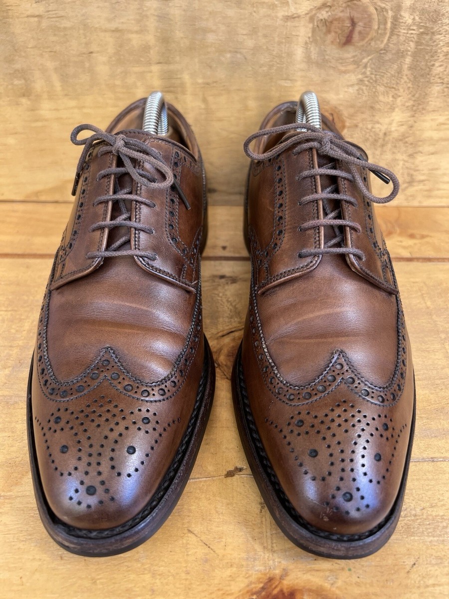 CROCKETT & JONES Men's Swansea Brown Leather Wingtip Brogues