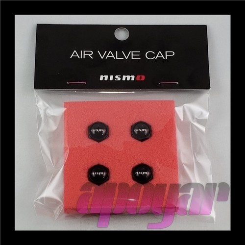NISMO Air Valve Cap Set Black anodized finish 99927RN302 NISSAN OEM Genuine - Picture 7 of 8