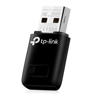 TP-LINK (TL-WN823N) 300Mbps Mini Wireless N USB Adapter, Soft Dongle 2.0
