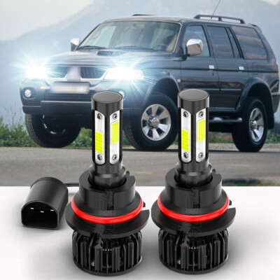 LED For MONTERO SPORT 2000-2004 Headlight Kit 9007 HB5 White Bulbs Hi-Low Beam