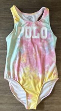 Polo Ralph Lauren Little Girls Pink Tie-Dye One-Piece Swimsuit Size 6 POLO