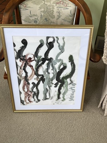 Purvis Young Signed Dancers Painting - Picture 8 of 9