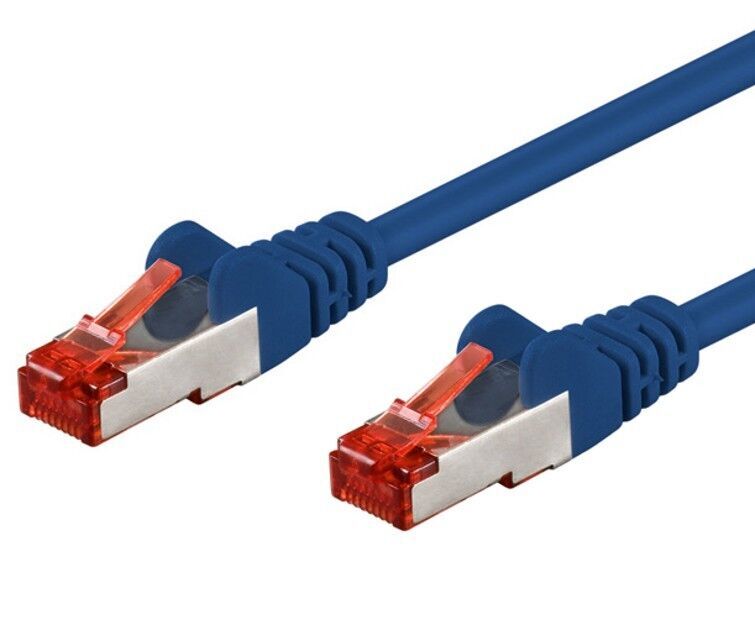 INTELLINET Cavo di rete Patch in rame Cat. 6 Blu SFTP 1 m