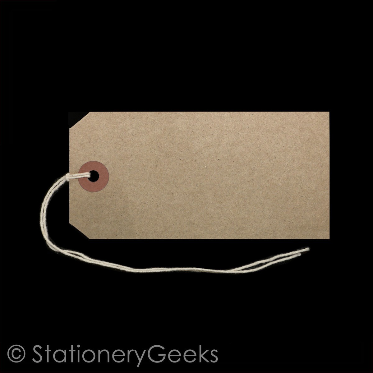 Red Reinforced Heavy Duty Strung Tags - 250 Pack, 120mm X 60mm, With Reinforced Holes For Labeling