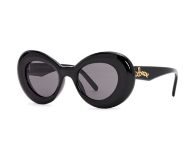 LOEWE Sunglasses LW 40112I 01A Black Gold Dark Gray Women  display picture 1