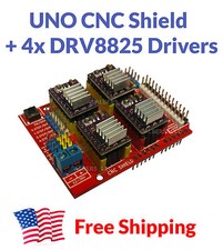 Arduino UNO CNC Shield Kit incl. 4x DRV8825 Stepper Drivers - Free USA Shipping