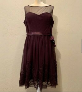 illusion neckline cocktail dress