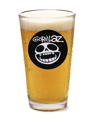 Gorillaz - Rock and Roll - 16oz Pint Beer Glass Pub Barware Tea Seltzer 24