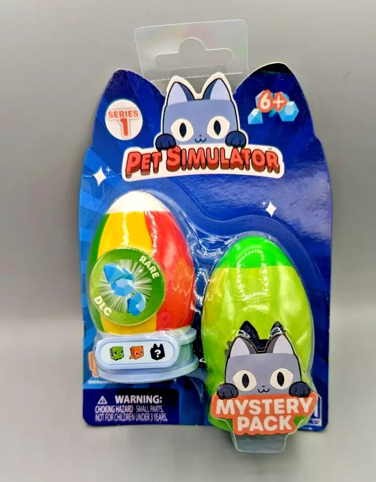 Pet Simulator X Series 1 Big Games 2 Pack Mystery Eggs With Rare DLC Code  New