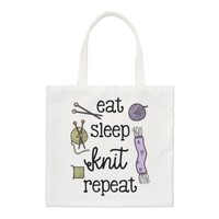 Eat Sleep Strick Repeat Regular Tragetasche Mum Freundin Strickerei Beste Lustig