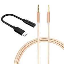 Multi Function Type C to 3.5mm Audio Aux Jack Car Headphone Cable Fits OnePlus 9