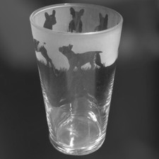 FRENCH BULLDOG Frieze Boxed 57cl Conical 1 Pint Glass