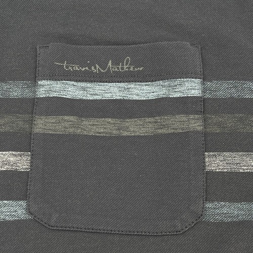 Travis Mathew Hemd Herren Extra Large Navy Streifen Leicht Golf Freizeit - Bild 6 von 7
