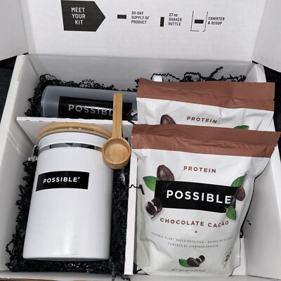 Possible Protein Powder  Chocolate - 20G of Vegan, Plant-Based Protein  (kit ) 