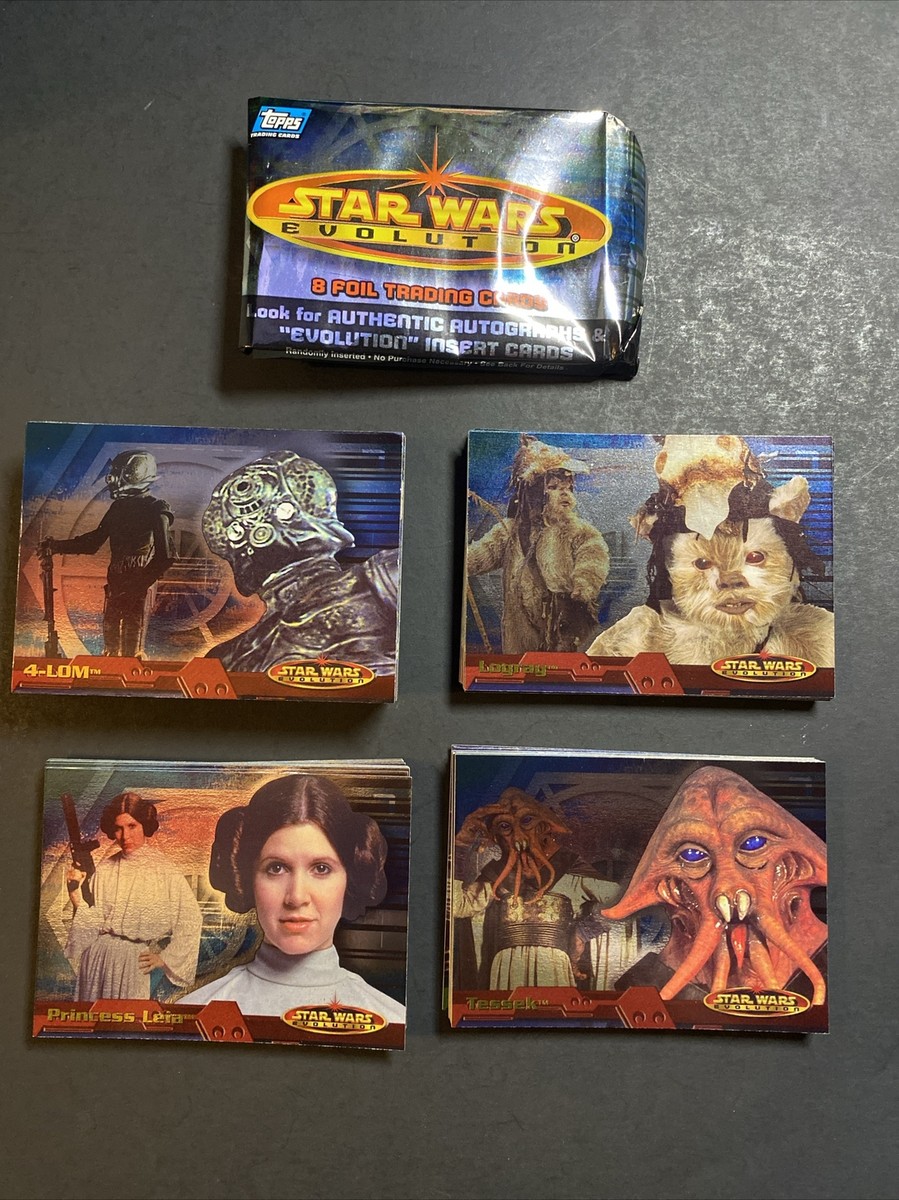 Star Wars Evolution Trading Cards #1-90 Complete Set 2001 Topps Nm