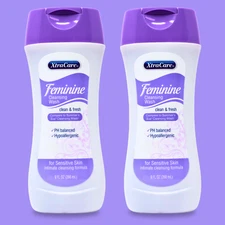 XtraCare Feminine Intimate Cleansing Wash, Clean & Fresh - 9 fl oz (2-Pack)