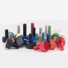 Aluminum Alloy Knurled Thumb Screws PC Computer Case Hand Grip Knob Bolts