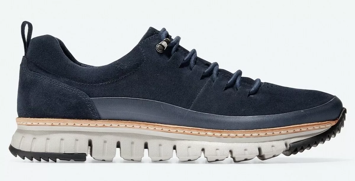 Cole Haan Zero Grand Rugged Oxford Blueberry Suede Natural Dove