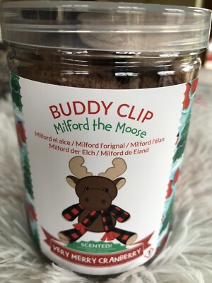 Scentsy Buddy Clip Milford the Moose Elch mit Duft Very Merry Cranberry Neu OVP