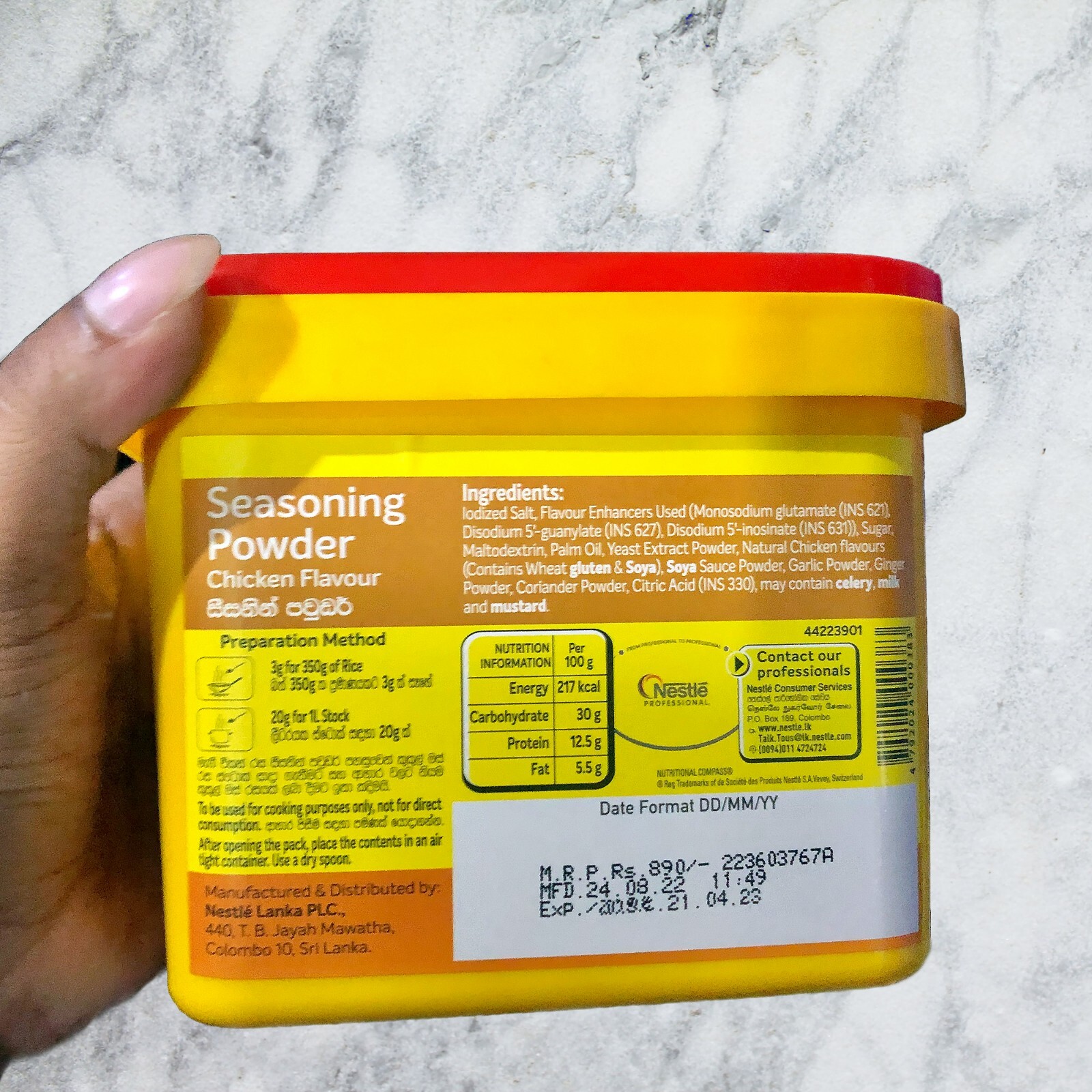 Maggi Professional Seasoning Powder Mixed Spices Chicken Flavor 100