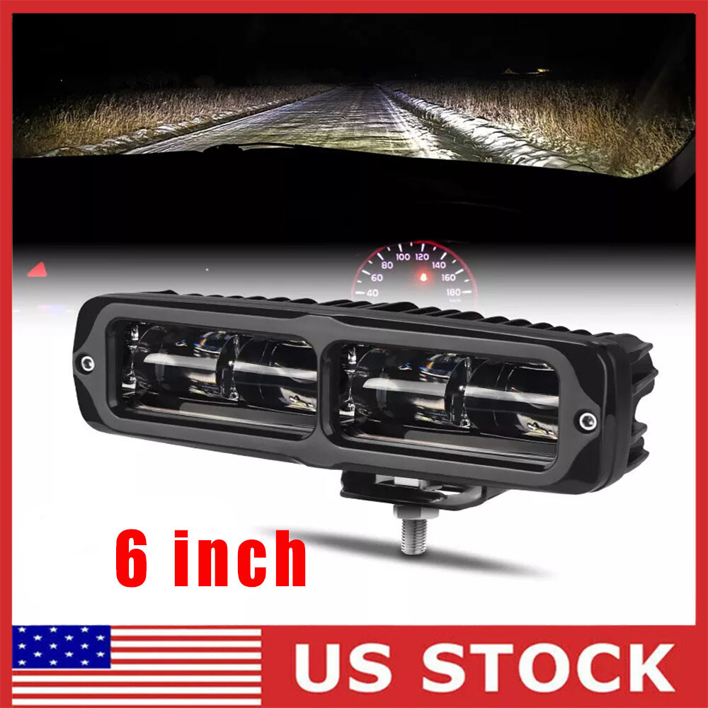 6inch LED Driving Light Bar Spot Flood Work Lamp Fog Pods Offroad SUV 4WD UTV