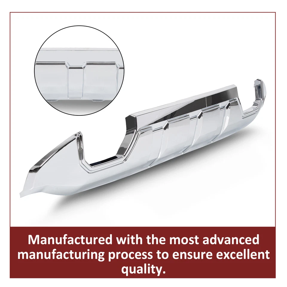 Fits 16-19 GMC Sierra 1500 Front Bumper Skid Plate Protective Armor Chrome - Imagem 4 de 4