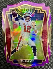 2020 Panini Select Tom Brady Premier Level Purple Die Cut Prizm #101 GOAT