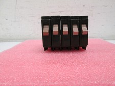 Lot of 5 Cutler Hammer 129/240 VAC 20 Amp Single Pole Breakers